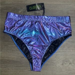 NWT Dolls Kill / Club Exx Metallic Booty Shorts